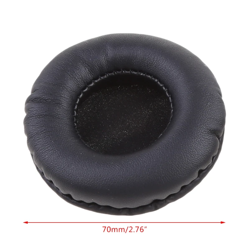 

1 Pair Replacement Faux Leather Sponge Ear Pads Cushions For Headphone Headset