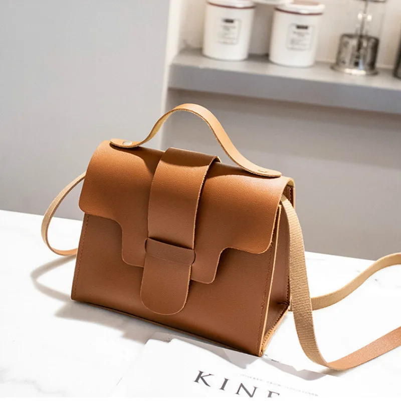 Маленькая сумка на плечо для женщин мессенджер из искусственной кожи в стиле