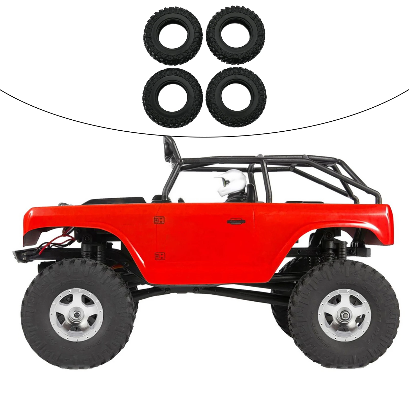 

4X RC Резиновые Шины для Axial SCX24 90081 AXI00001 1/24 RC багги гусеничный автомобиль запасные части Аксессуары