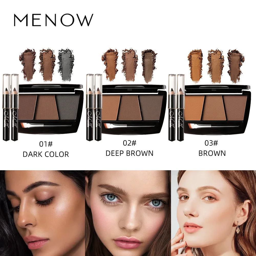 3 цвета натуральный макияж для бровей порошок карандаш Карандаш долговечный