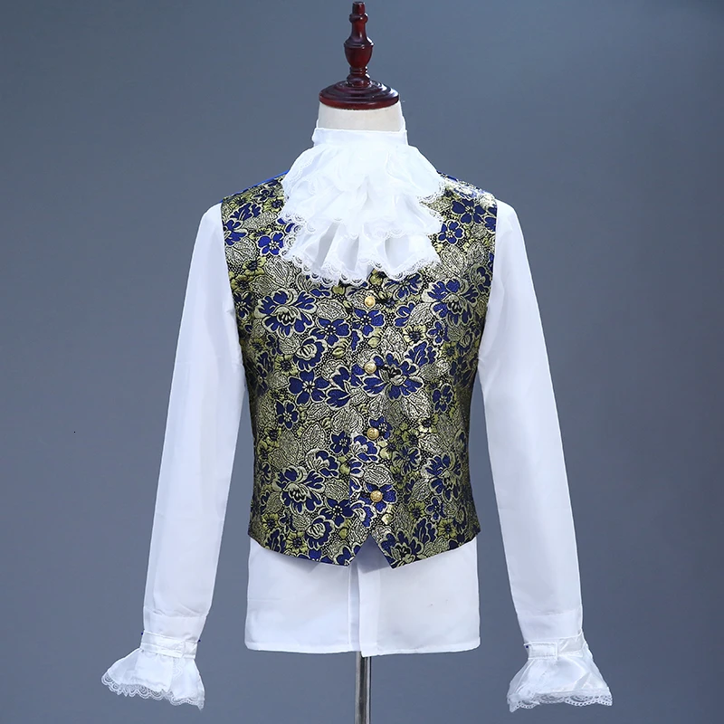 Европейский готический стиль дворца темно синий костюм фиолетовый для мужчин