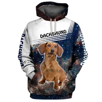 galaxy dachshund 3d hoodies printed pullover men for women funny animal sweatshirts fashion cosplay apparel sweater 01