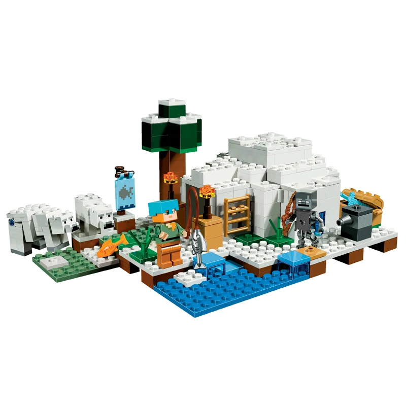 

278 шт., набор строительных блоков myworld The Polar Igloo, совместимы с игрушками 21142