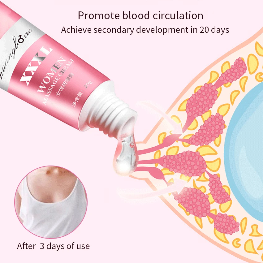 New Breast Enlargement Cream Chest Enhancement Promote Female Hormone Lift Firming Massage Up Size Bust Care 20ML |