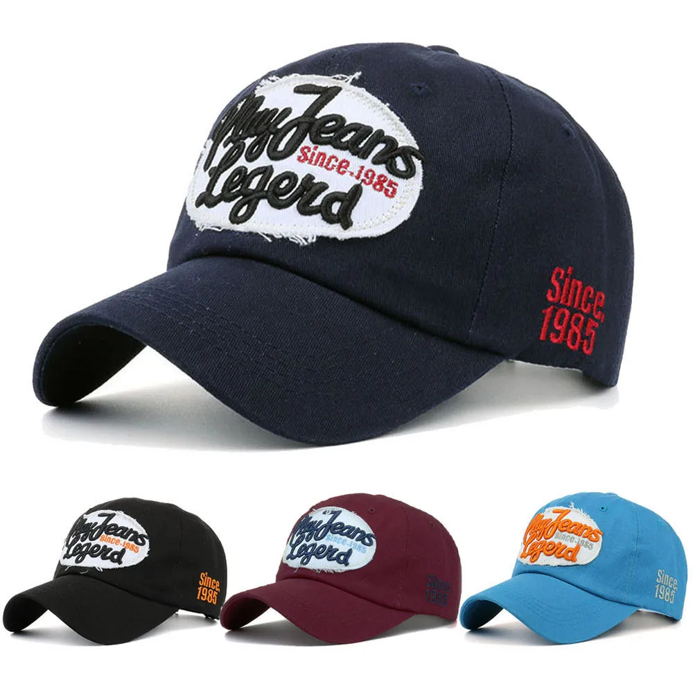 Женская и мужская Кепка с буквенным принтом джинсовые козырьки Бейсболка кепка в
