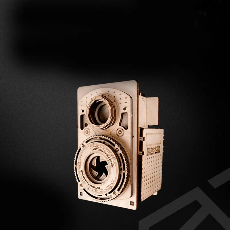 Старая деревянная камера ручной работы набор моделей деревянное резьбовое