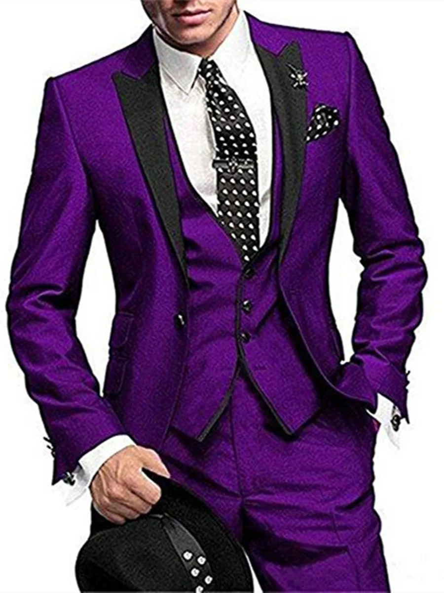 Новое поступление смокинг для жениха на одной пуговице с пиковым отворотом