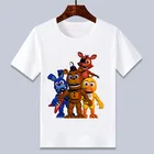 Детская футболка с 3D-принтом пять ночей у Фредди, Детская футболка с мультяшным принтом, футболка для мальчиков и девочек, BAL631