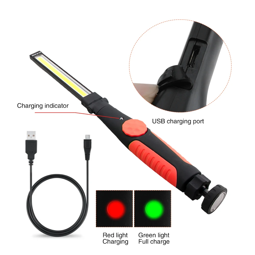 Переносной гаражный рабочий светильник Многофункциональный перезаряжаемый COB