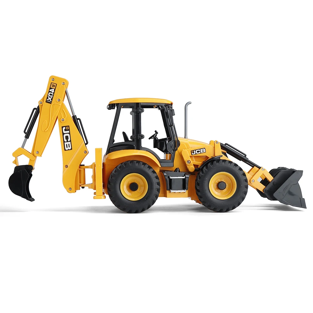 DOUBLE 1:20 RC Excavator Bulldozer Caterpillar Remote Control Car Engineering Vehicle Backhoe Loader Truck Trailer Toys for Boys enlarge