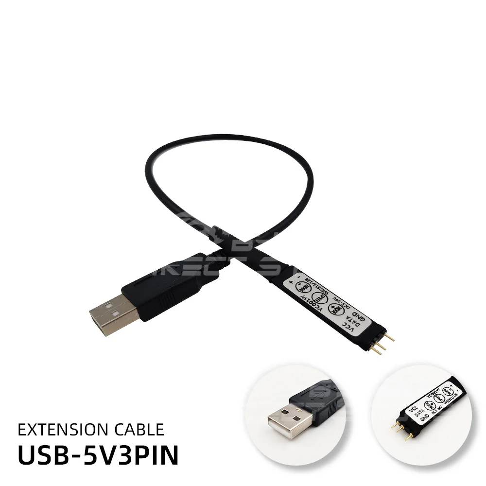 A-RGB 5V к USB адаптер питания 5V3PIN преобразователю расширитель материнской платы