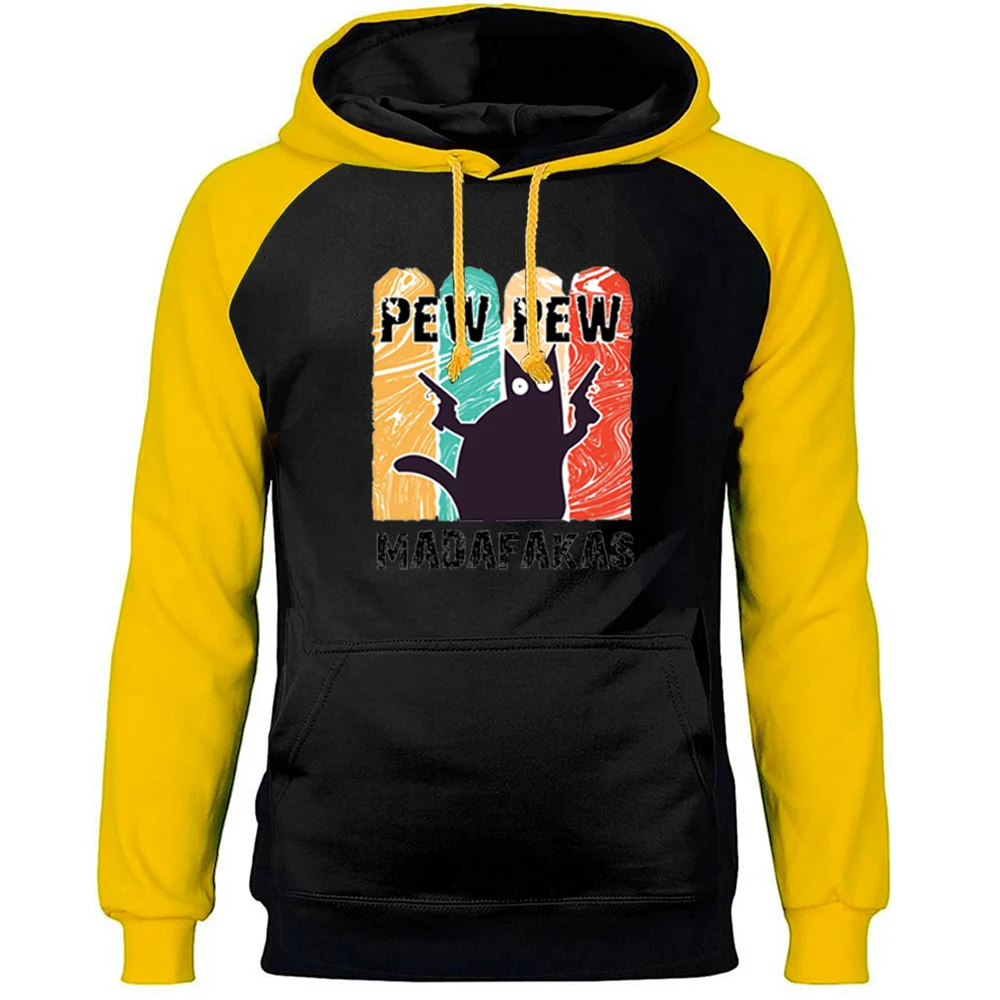 

Funny Cat Pew Madafakas 2020 Harajuku Streetwear Fleece Tops Men Raglan Hoodies Sweatshirt Hoody Pullovers Crewneck Tracksuits