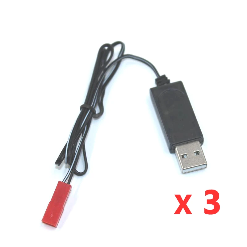 

3 шт 3,7 V USB Зарядное устройство кабель Lipo Батарея Зарядное устройство для Дрон Квадрокоптер с дистанционным управлением X54HW JY018 Батарея Заряд...