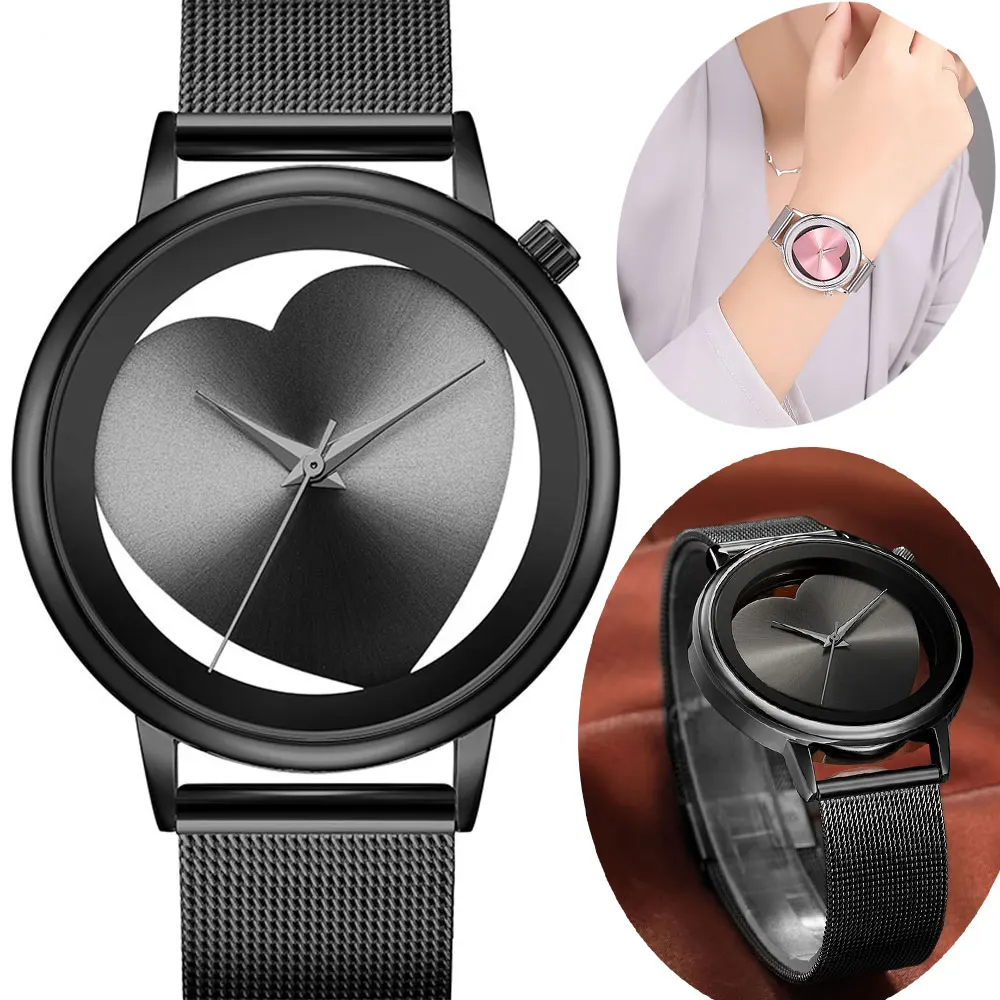 Прозрачный цветной дизайн кварцевые сетки Группа женщин смотреть модное платье