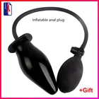 Товары для взрослых, расширяемая Анальная пробка, силиконовый массажер, Мужская надувная Анальная пробка для заднего двора