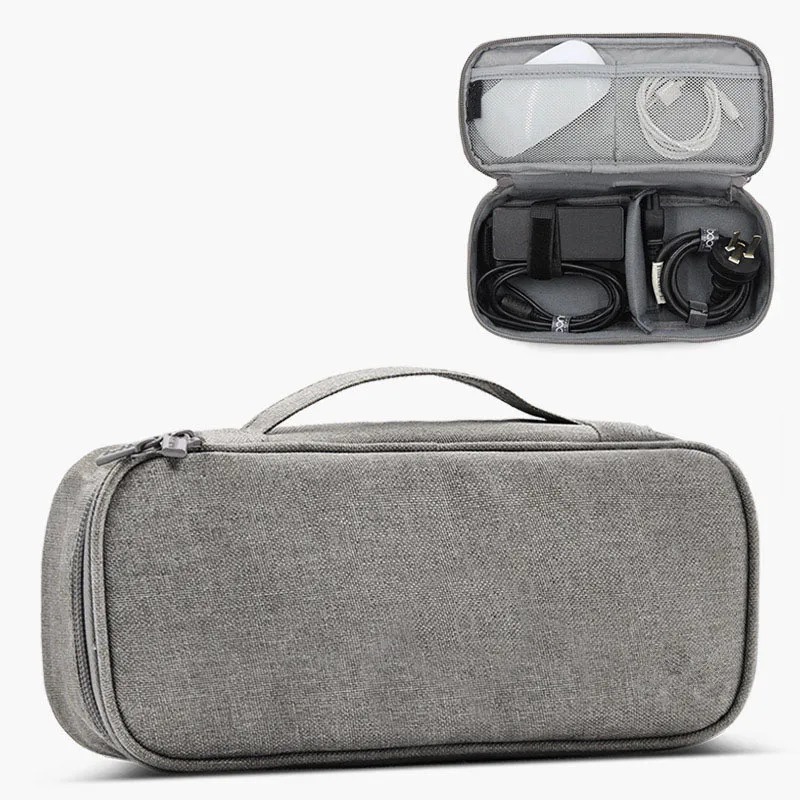 Portable Cable Organizer Bag For Electronics Travel Digital Gadgets Case Headphones Charger Wires Storage Pouch Accessories Item