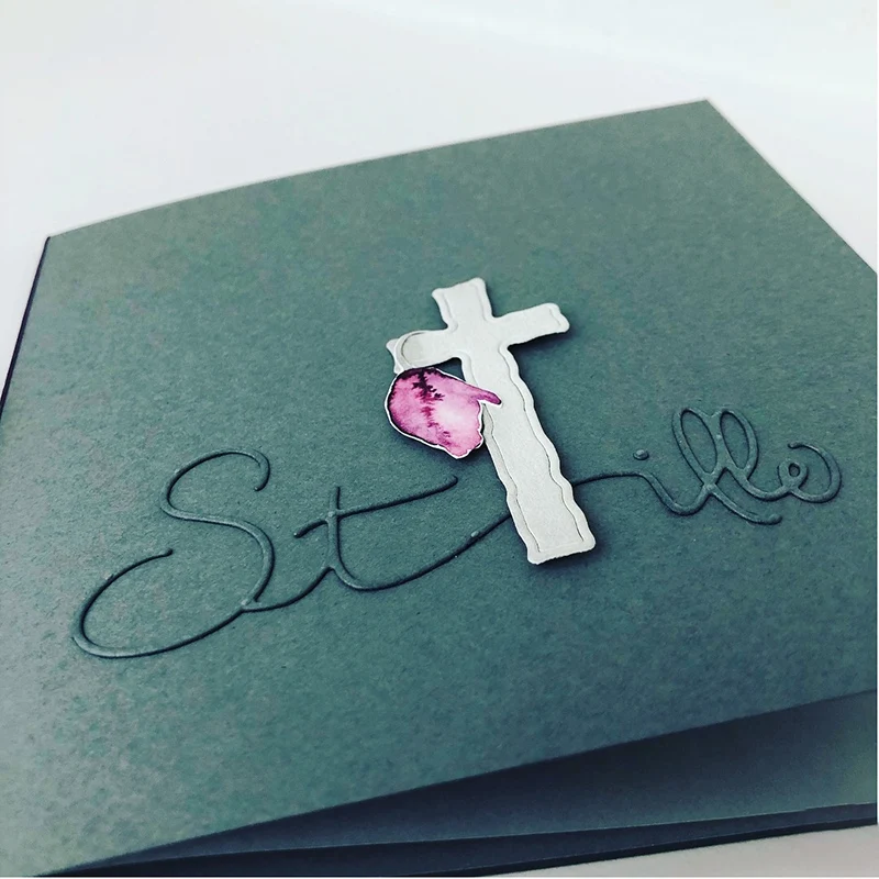 Металлические высечки/религиозный Библейский Крест/для DIY Украшение для альбома