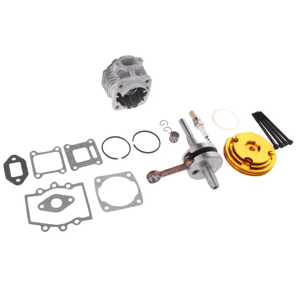 

44mm Big Bore Top End Cylinder Rebuild Kit Piston For 49cc Pocket Bike ATV