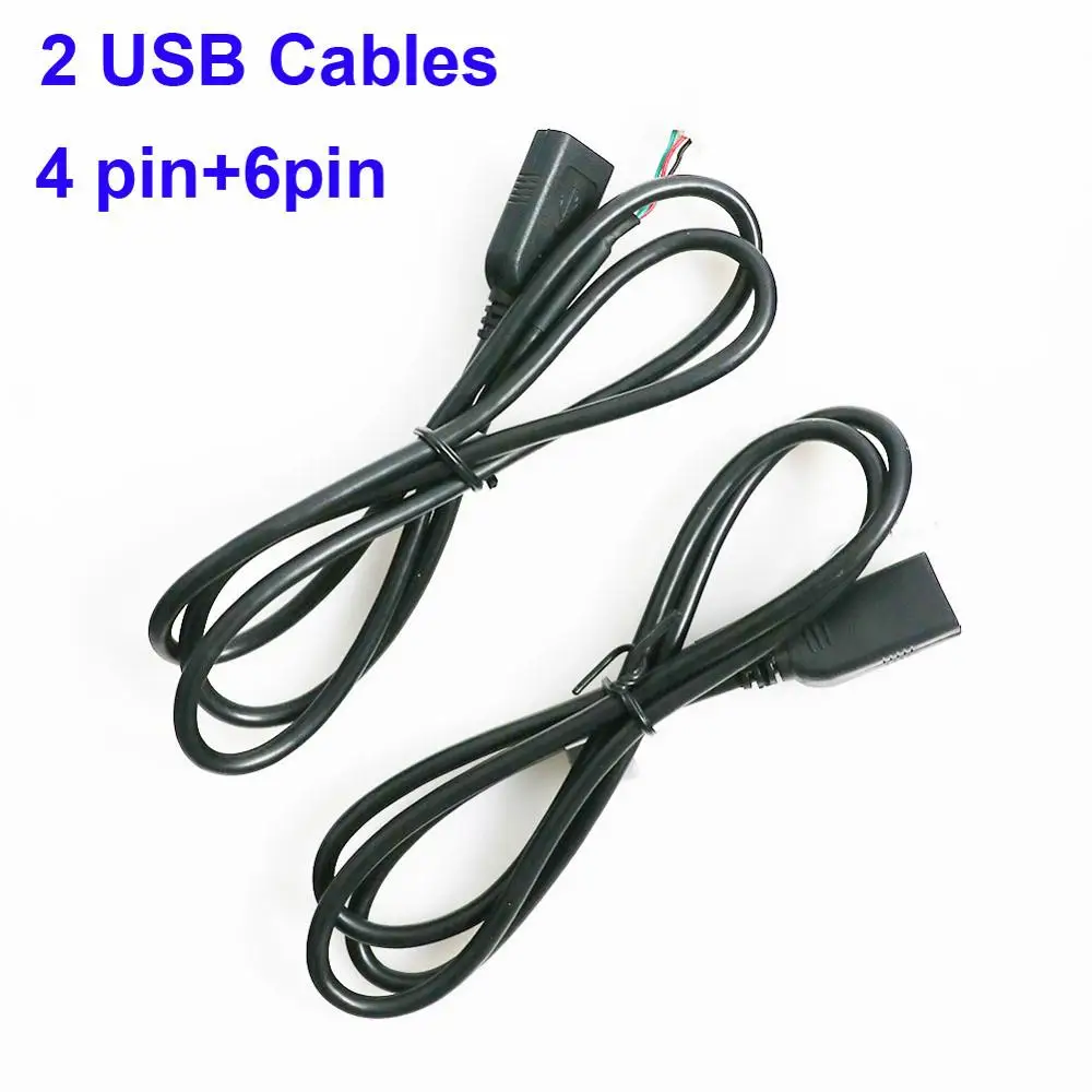 Адаптер Кабели USB кабель для универсального автомобильного радио 4pin и 6pin