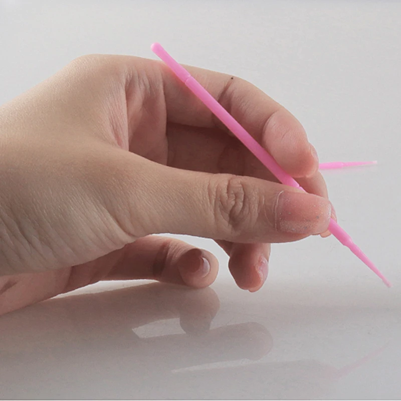 100 шт одноразовые ватные тампоны для ресниц кисти бровей чистящие инструмент