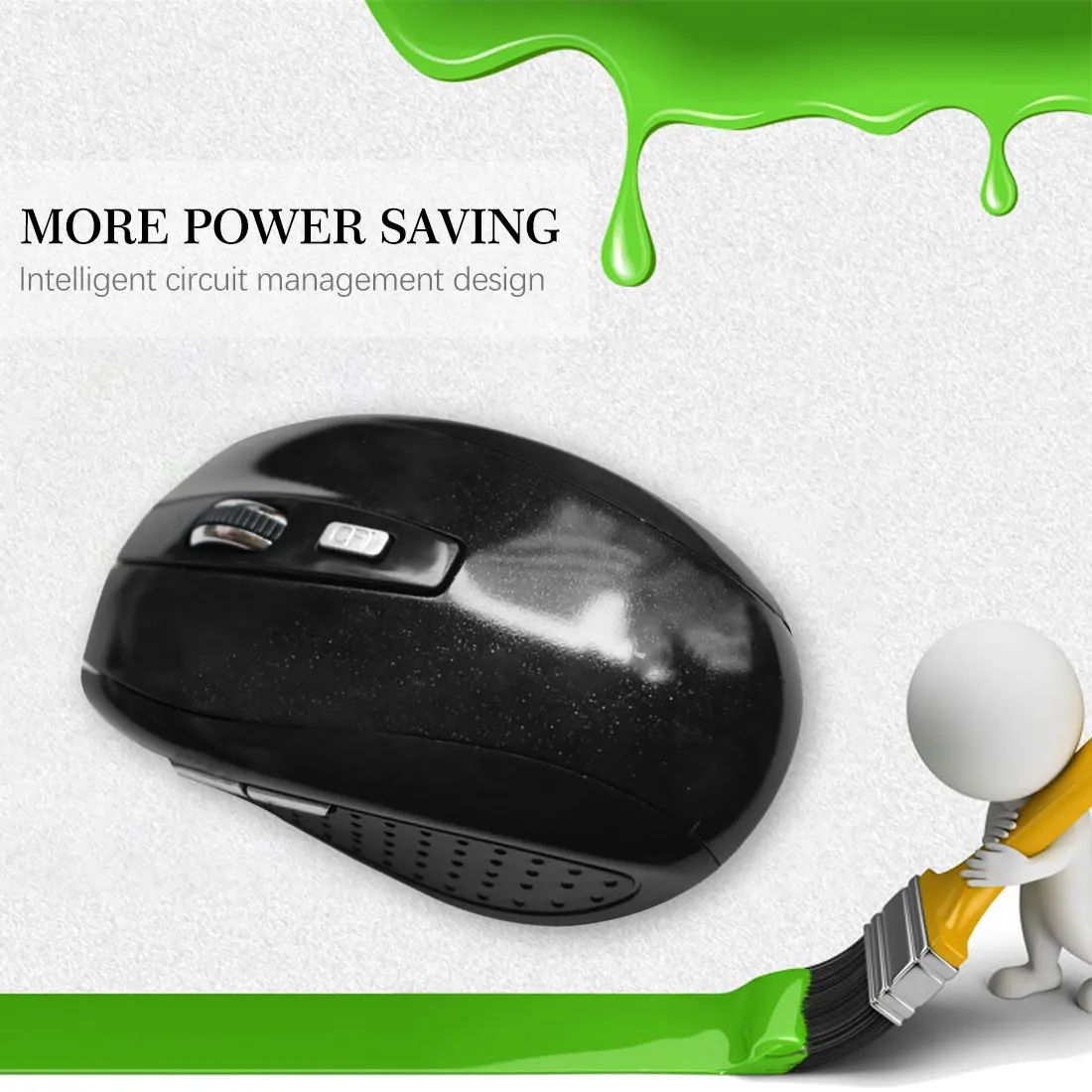 

2.4GHz Mute Wireless gaming mouse For Computer Laptop Wireless Mouse USB Receiver Mouse Gaming For PC Laptop Desktop Computer