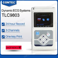 contec tlc9803 3 channels recordable machine dynamic ecg holter system monitoring tester monitor health care