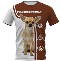 chihuahua 3d printed t shirts women for men summer casual tees short sleeve t shirts funny animals short sleeve