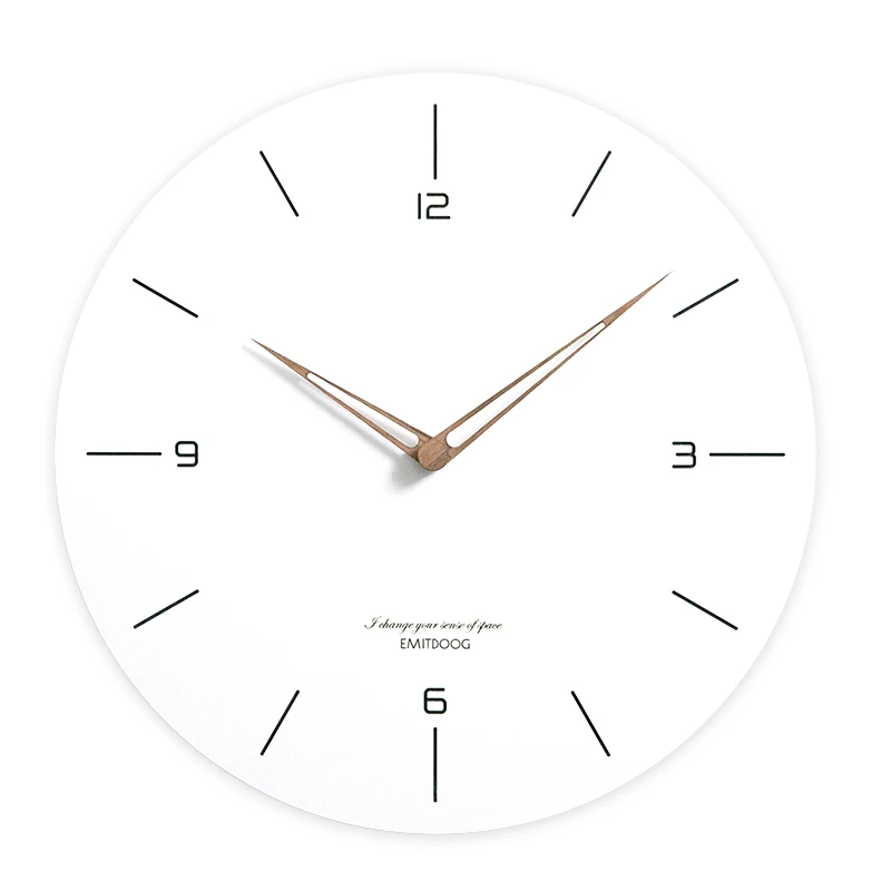 Современные Простые настенные часы для гостиной дома бесшумные белые Orologio Casa