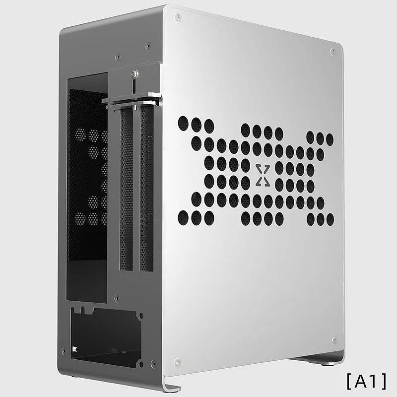A1 полностью алюминиевый HTPC Mini ITX чехол для настольного компьютера Поддержка
