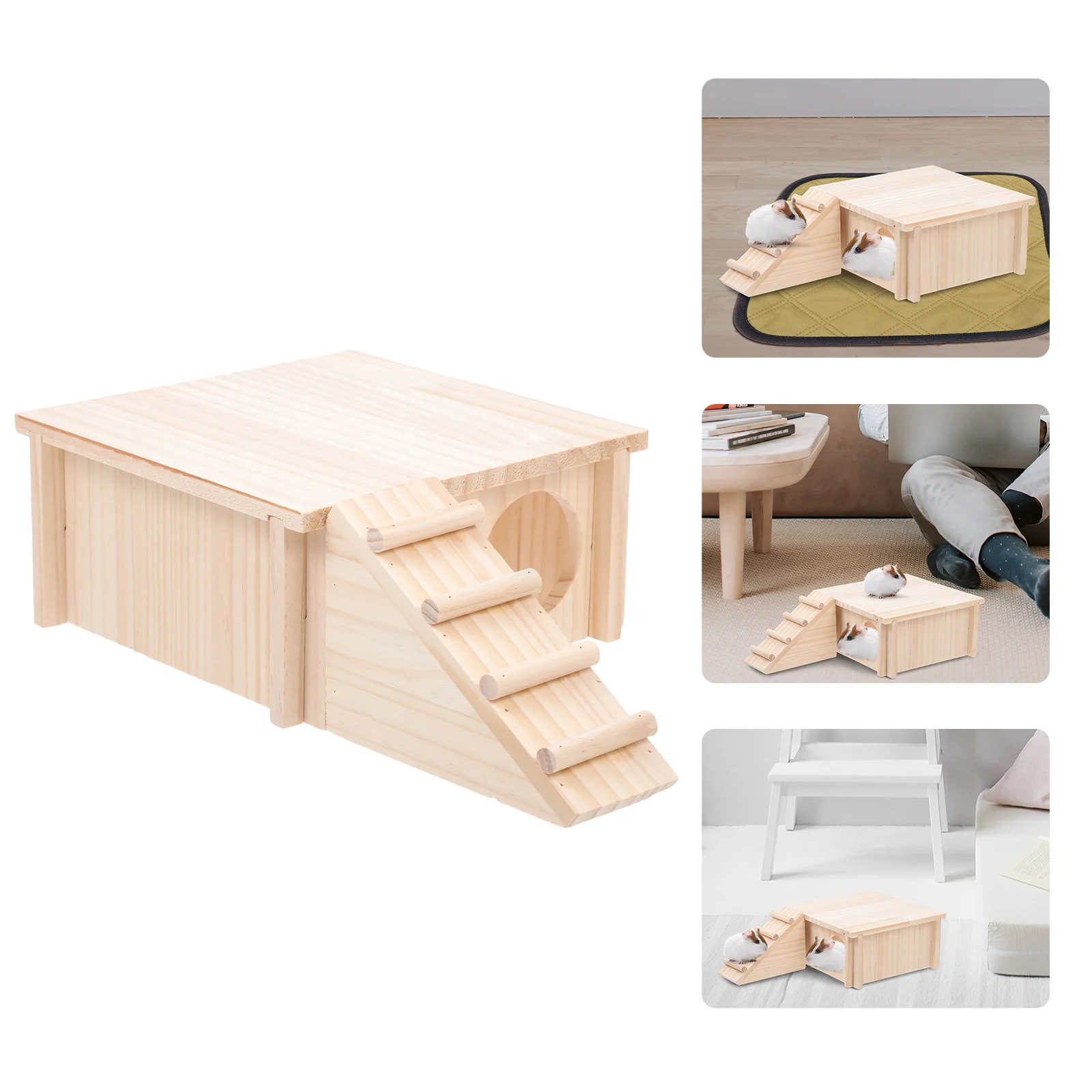 

1pc Hamster Wooden House Wood Hamster House Hamster House Hamster Supply