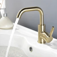 bathroom basin faucet brass sink mixer tap hot cold lavatory crane deck mounted single handle kitchen tap 360 degrees rotating