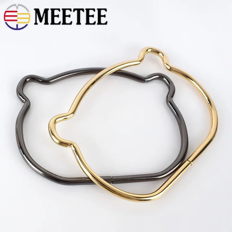 Металлическая сумка Meetee с металлическим кольцом и пряжками для женщин сумочка