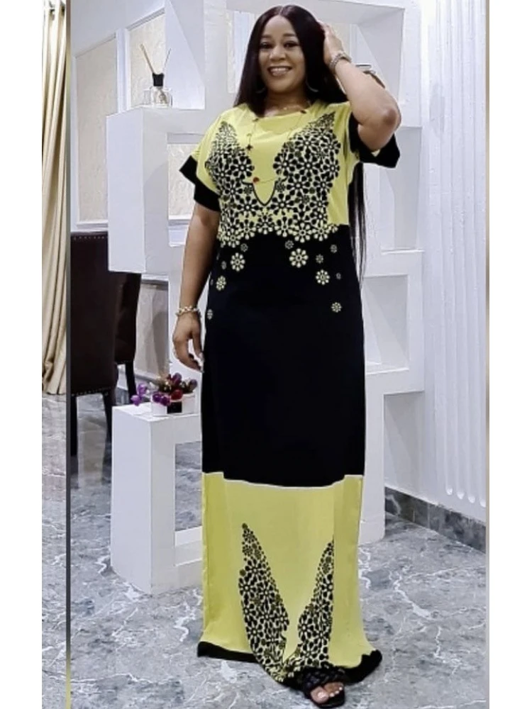 

African Dresses For Women 2021 New Style African Women Long Sleeve Plus Size Long Dress African Clothes