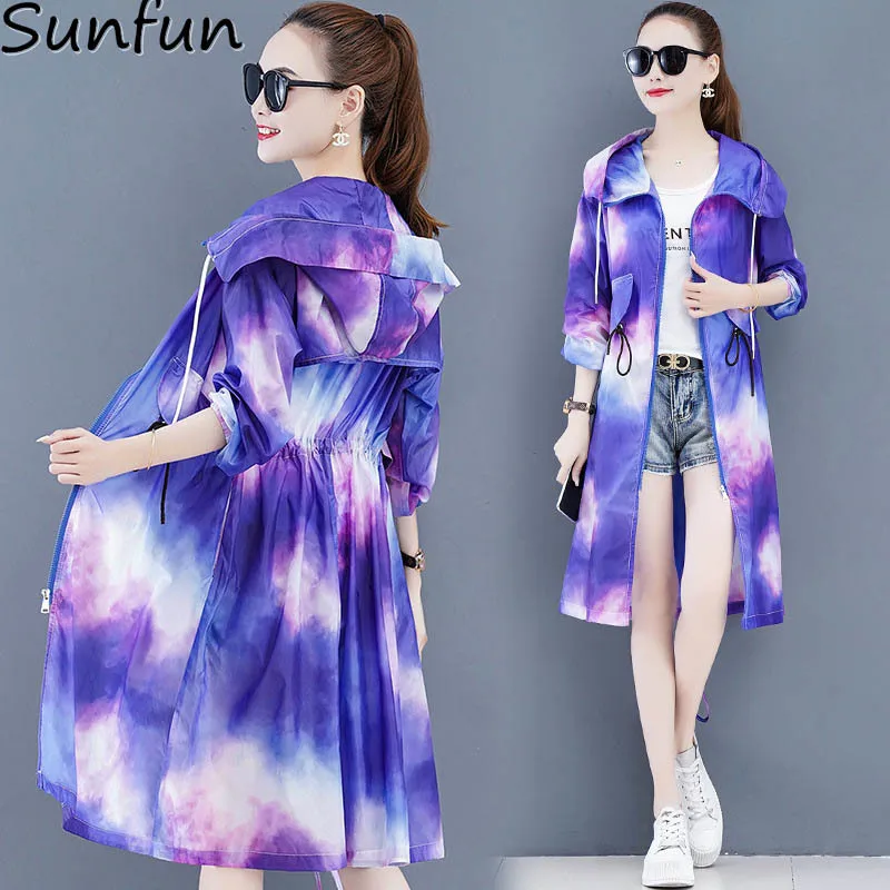 

Sunscreen Clothing Women's Long 2021 New Summer Thin Long Sleeve Cardigan Pattern Coat Super Fairy Windbreaker Sunscreen