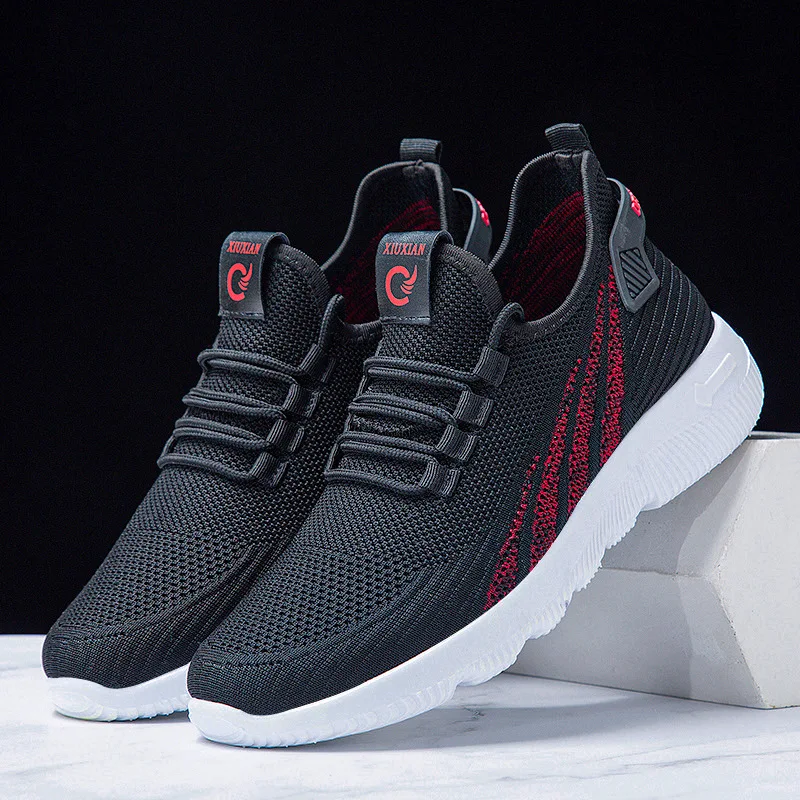 

Hot Sale Light Running Shoes Comfortable Casual Men's Sneaker Breathable Non-slip Wear-resistant Outdoor Walking Men Sport Shoes