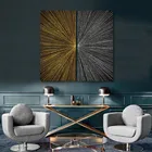 Абстрактные плакаты с черными на белых 2 панелями, постеры с геометрическими линиями золотого и серебряного цвета, Картина на холсте, настенное искусство, домашний декор