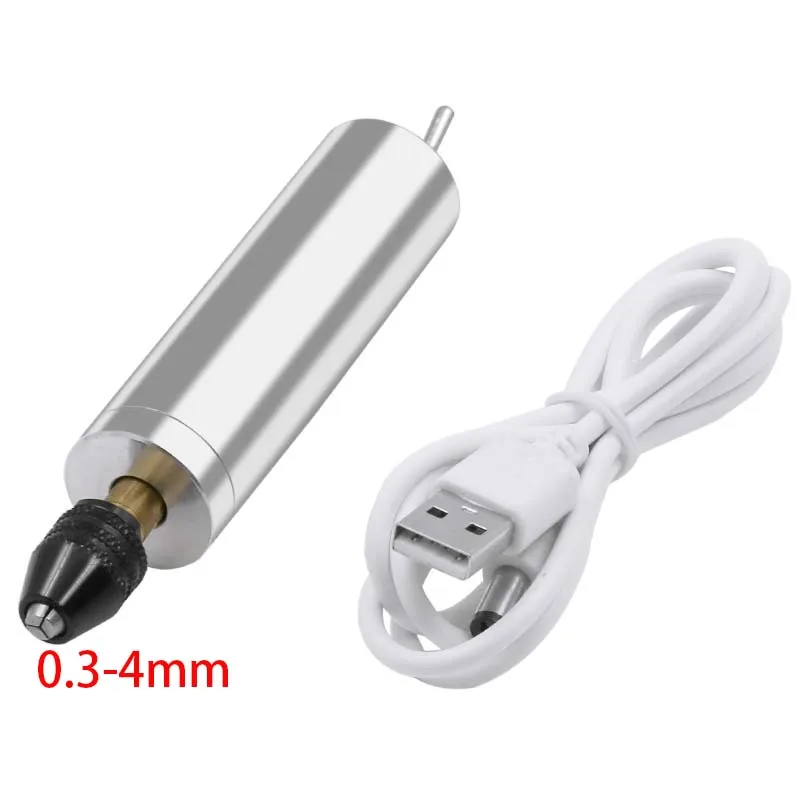Hand drill 1set DIY ESB миниатюрный инструмент Портативный 4 в Мини электрическая Гравировка Резьба Зубило ручка набор+ 6 шт. аксессуары - Цвет: Hand drill 1set