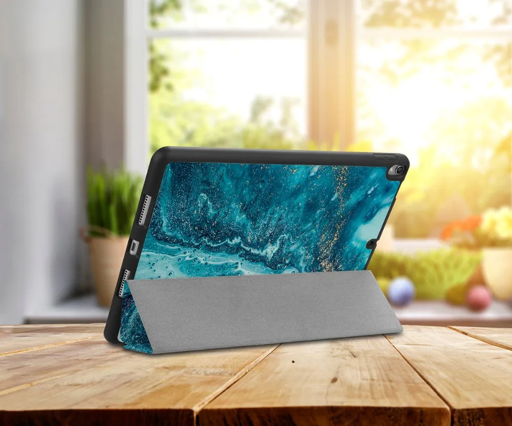 Чехол для iPad Air 3, 10,5 дюймов,, Фолио, резиновый, умный чехол, мягкий, ТПУ, задний Чехол с карандашом, для iPad Pro10.5 дюймов