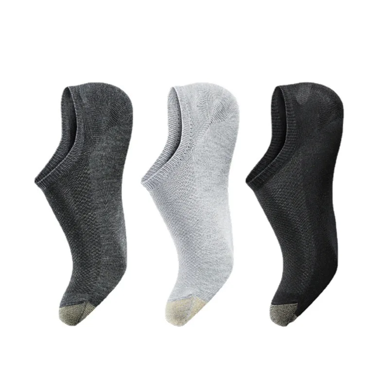 

Antibacterial and Deodorant Socks 6 Pairs Per Set Copper Invisible Sock Men's Ankle Socks Summer Breathable Socks