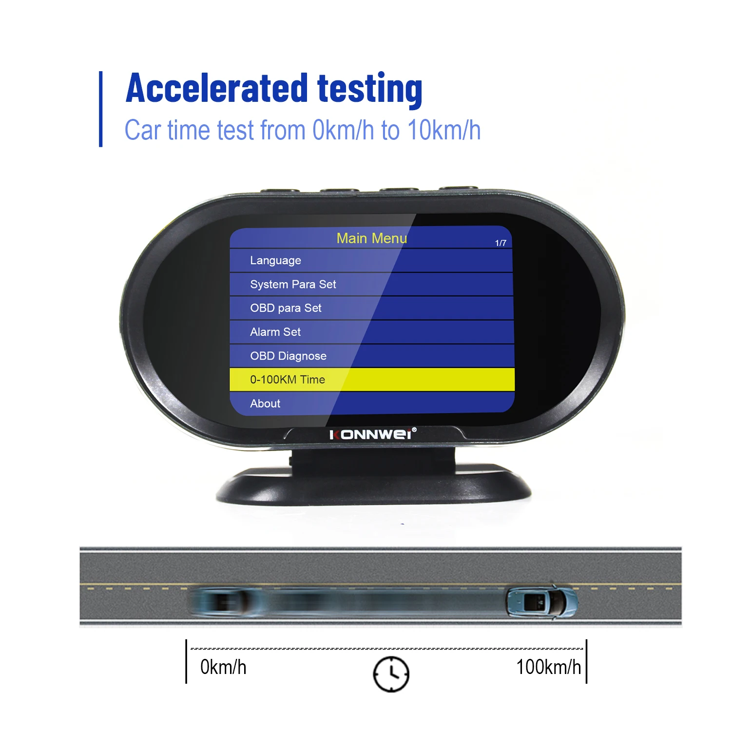 Автомобильный бортовой компьютер KONNWEI KW206 OBD2 сканер комплект сигнализации