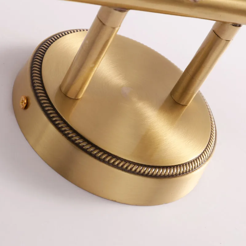 Современная настенная лампа FKL для ванной комнаты зеркала медная