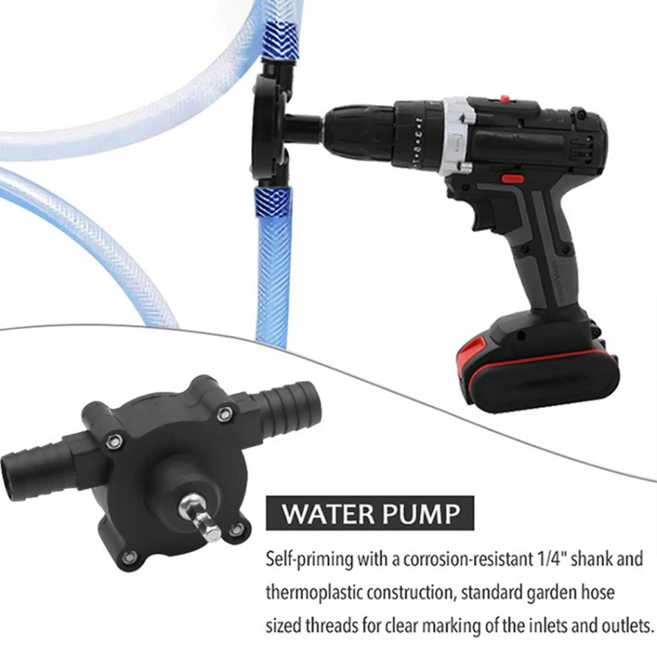 Портативный насос для электродрели помпа дизельного масла и жидкости водяной