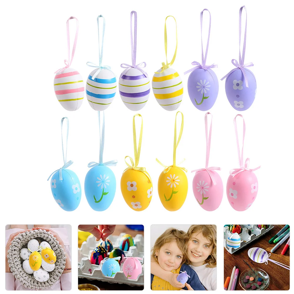 

48PCS Easter Egg Party Favor Easter Egg Festival Hanging Easter Egg