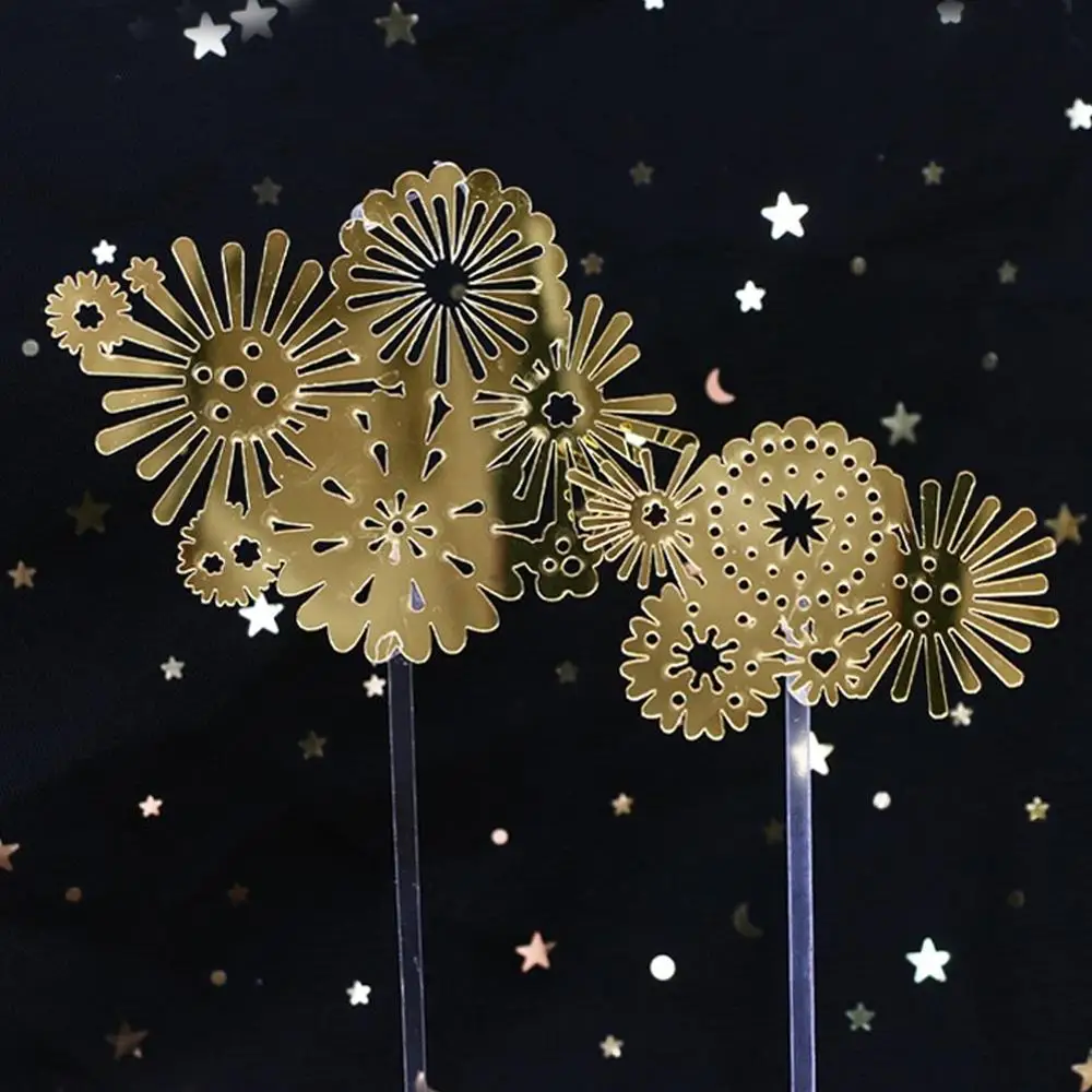 Принцесса замок акриловый торт Топпер помолвка день рождения Золотой Resuable кекс