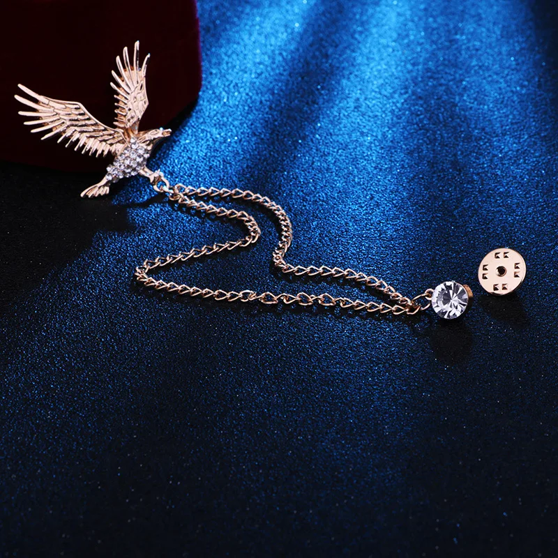 Винтаж Орел Броши Булавки с животными банкет Для мужчин костюм штырь отворотом