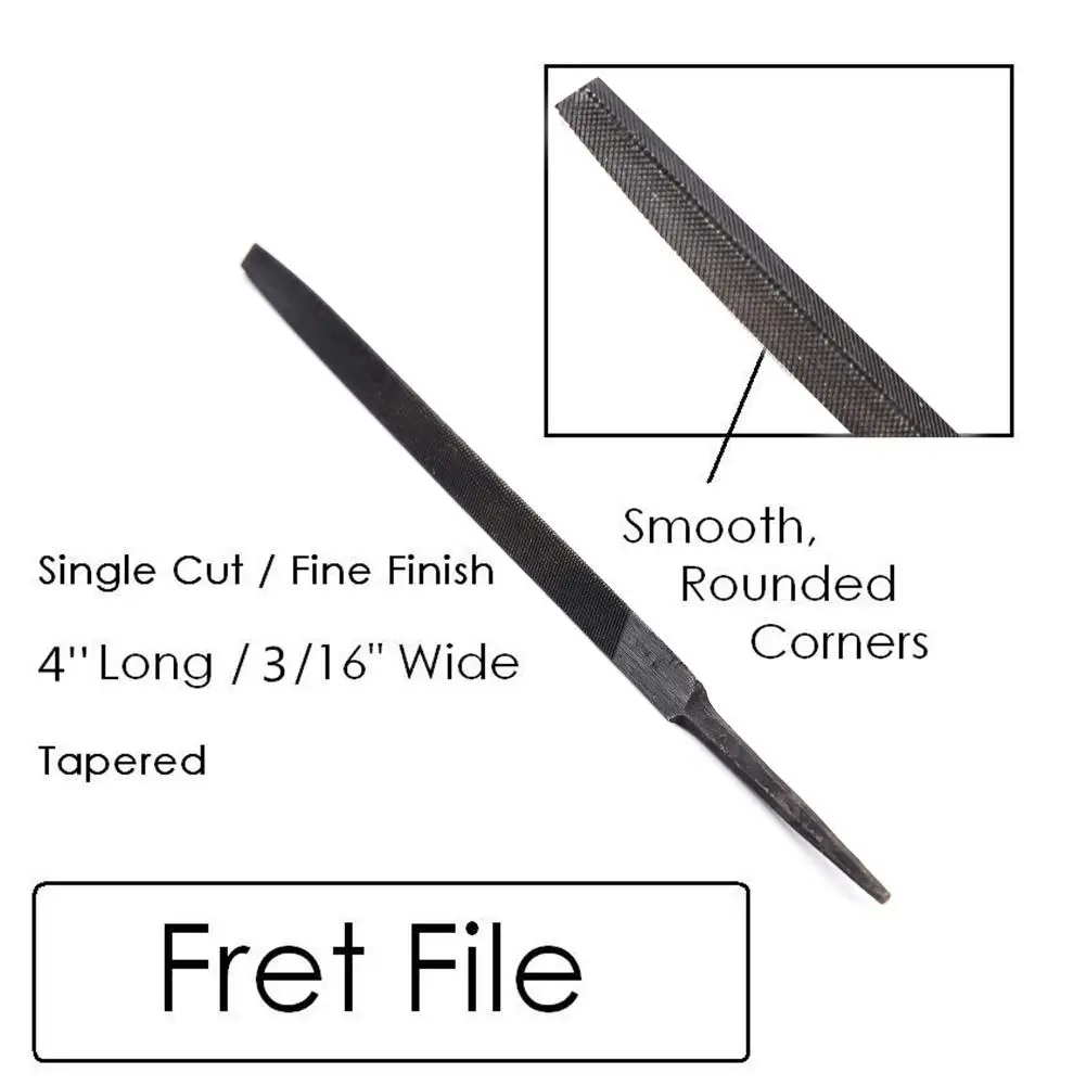 

Smooth Corner Fret File 3-Corner Fret Dressing File for Guitar Repair Tool