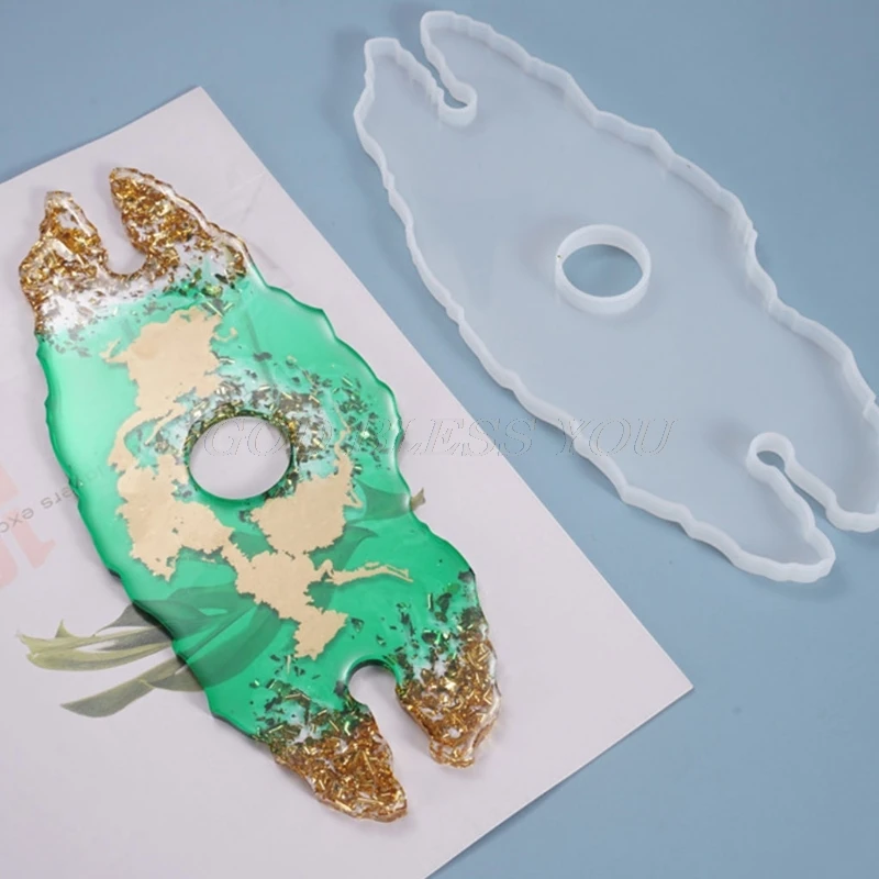 

2Pcs Crystal Epoxy Resin Mold Wine Glass Rack Tray Casting Silicone Mould DIY Crafts Bottle Cup Holder Making Tools