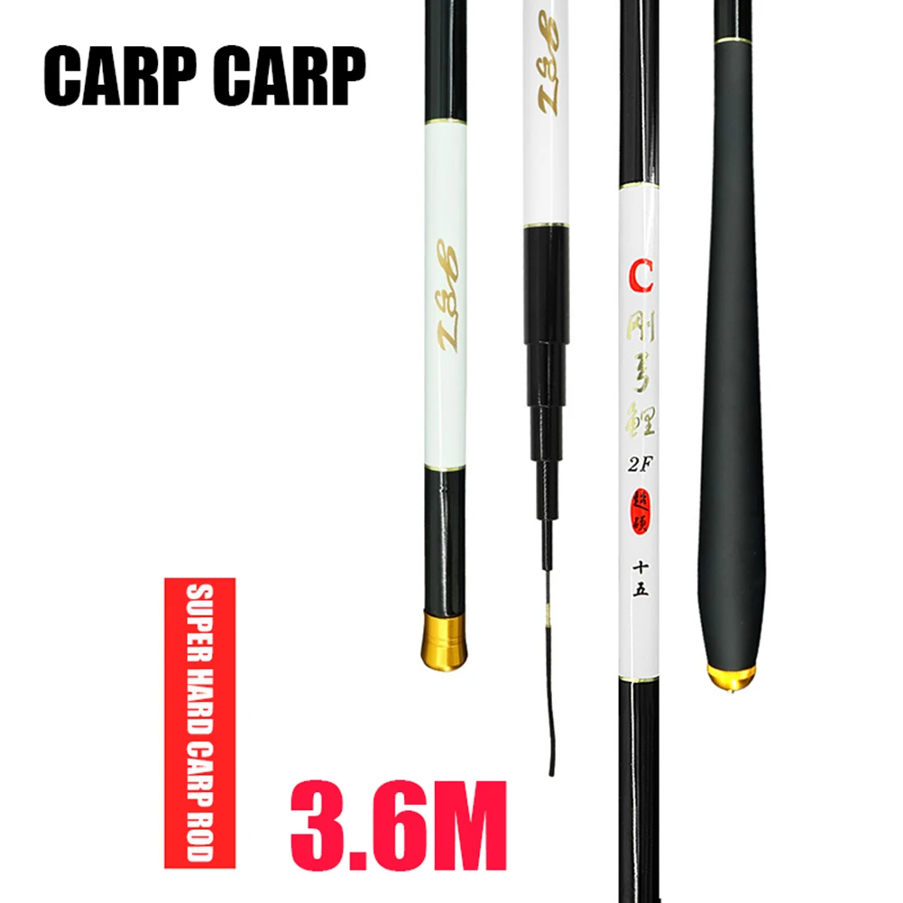 

Fishing Rod Pole Carbon Portable Anti-slip Handle Telescopic Durable Tackle for Lake Anglers ALS88