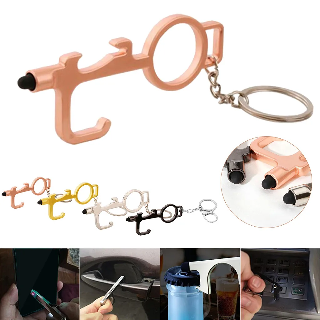 Safety Door Opener No Touch key Portable Anti-germ Elevator Button Drawer Handle Assistant safe Contactless Tool | Дом и сад