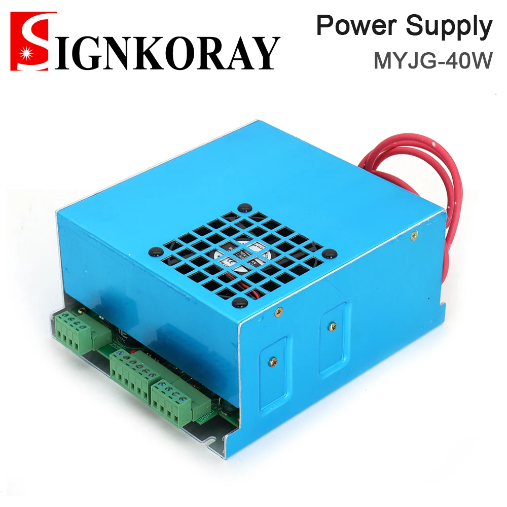 SignKoray MYJG-40 CO2 лазерный источник питания 40 Вт 110 В/220 В для лазерной трубки высокого